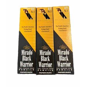 36 Mirado Black Warrior HB No 2 Pencils Vintage NEW Premium Cedar USA Made